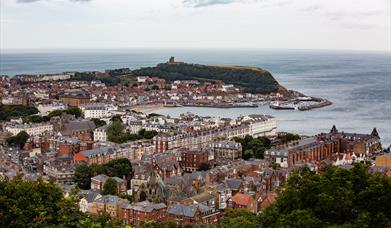 An image of Scarborough south bay from a birds view.