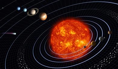 An image of the solar system