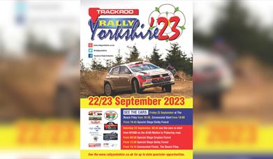 An image of Trackrod Rally Yorkshire '23 poster