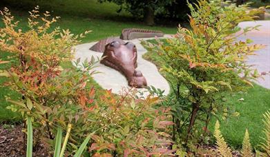 An image of The Jurassic Garden at Pannett Park - dinosaur