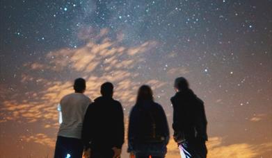 An image of a group of people Stargazing at North York Moors National Park