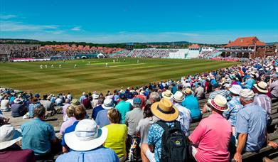 An image of a cricket match at Scarborough Cricket Club