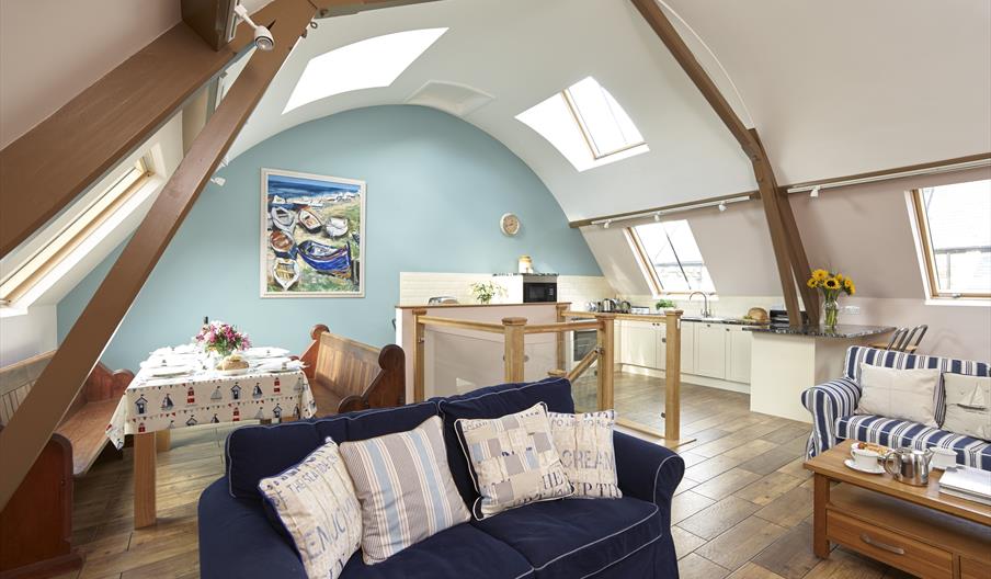 An image of Preachers Rest living area and kitchen