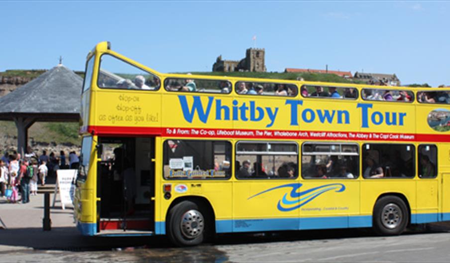 Open Top Whitby Town Guided Tour Bus Sightseeing