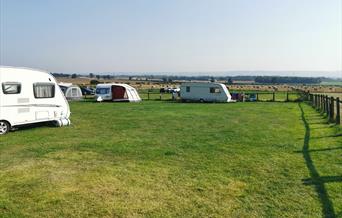 An image of the camping field at Betton Farm