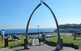 An image of Whitby Whale bone arch