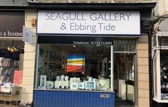 An image of the exterior of Seagull Gallery and Ebbing Tide