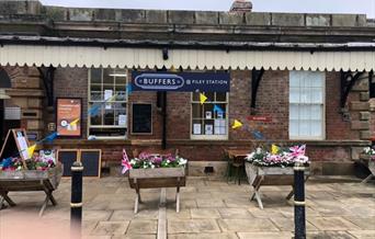 Buffers Cafe - situated in the old waiting room. Entrance is on platform 1.