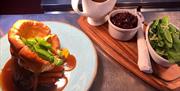 An image of food at The New Inn and Cropton Brewery