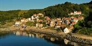 An image of Runswick Bay village.