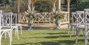 An image of a wedding set up at Westfield Granary