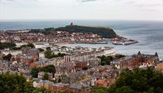 An image of Scarborough south bay from a birds view.