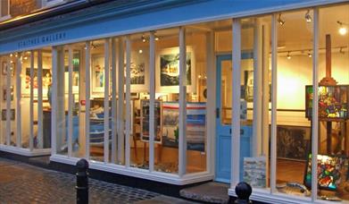 An image of outside Staithes Gallery