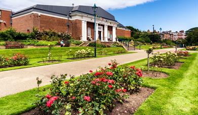 An image of the exterior of Pannett Art Gallery