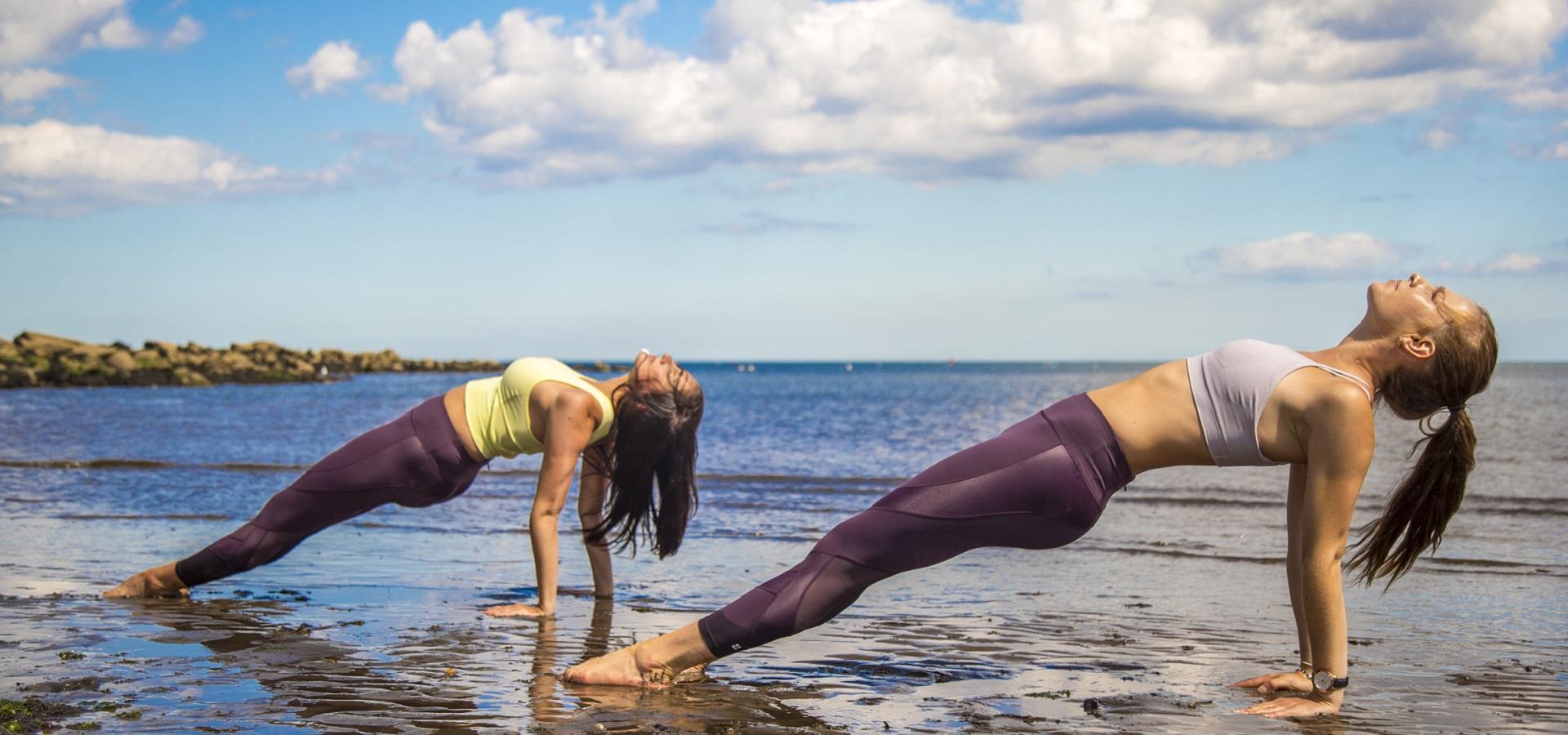 Yoga on Beach, Chris Lazenby