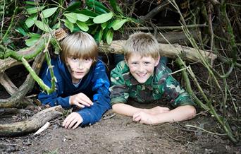 An image of children doing bushcraft. Photograph by Discovery Photography (2)