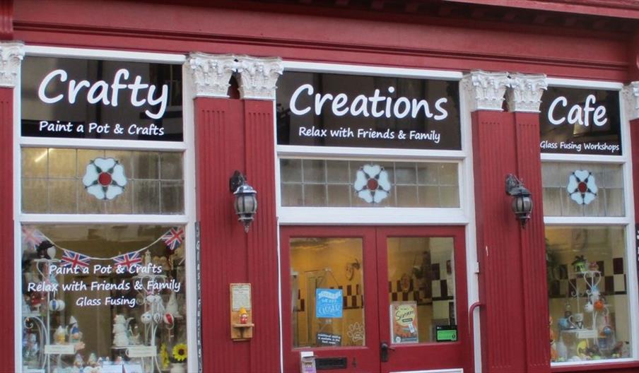 An image of Crafty Creations shopfront