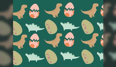 Hatching Dinosaur Easter Cards