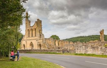 An image of Byland Abbey - Photograph by Dependable Productions(c).