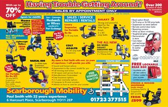 An image of Scarborough Mobility latest advert