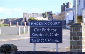 An image of Pheonix Court Car Park sign
