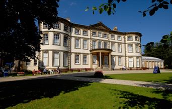The gardens and frontage of Sewerby Hall and Gardens in East Yorkshire