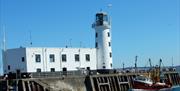 An image of Scarborough lighthouse