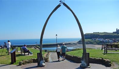 An image of Whitby Whale bone arch