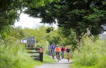 Coast and Forest Circular Cycle Route  - Cycling on the Cinder Track Credit Tony Bartholomew