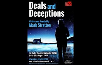 An image of the Deals and Deceptions poster - Esk Valley Theatre