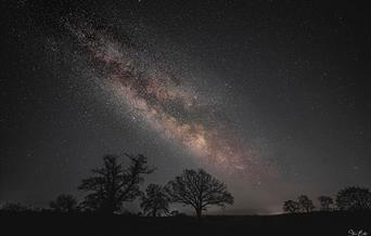 An image of the dark starry skies of the North York Moors National Park. Photograph by Steve Bell