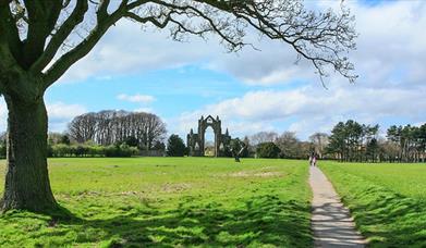 An image of Guisborough Priory ruins. Photograph by Mike Nicholas/NYMNP