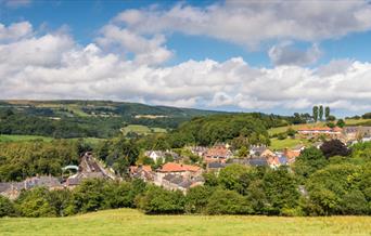 An image of Grosmont from afar