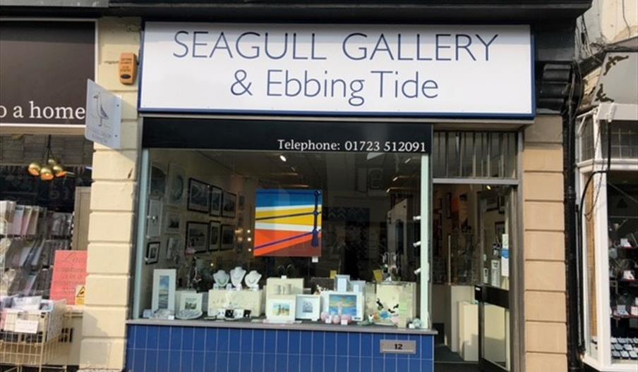 An image of the exterior of Seagull Gallery and Ebbing Tide