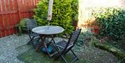 An image of a patio at Littlemoor Barn, Cloughton -  Owners Cottage