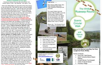 An image of The Ruswarp Round Circular Route leaflet