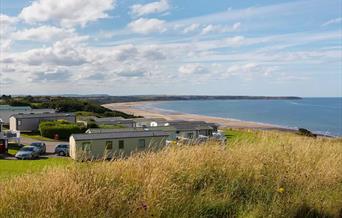 An image of a view from Reighton Sands Holiday Park