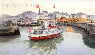 An image of The Richard Burton Art Centre - painting of boat