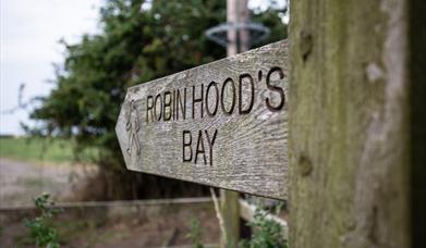 Signpost to Robin Hood's Bay