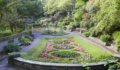 An image of South Cliff Italian gardens.