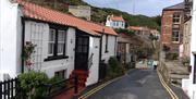 A scenic image of a street in Staithes by photographer Jim Wallis