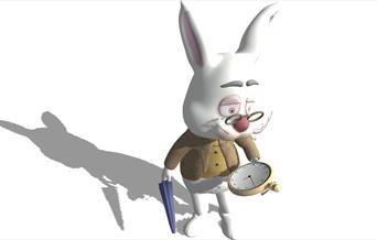 An image of the augmented White Rabbit Character