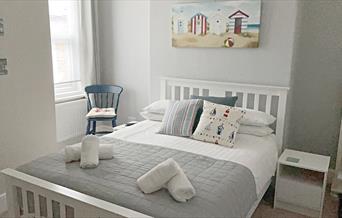 An image of a double bedroom at Beachdale Guest House, Filey