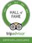 Trip Advisor Certificate of Excellence Hall of Fame