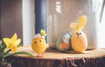 An image of Easter themed display. Photo by Sebastian Staines on Unsplash