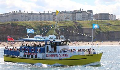 image of Whitby whale watching summer queen boat