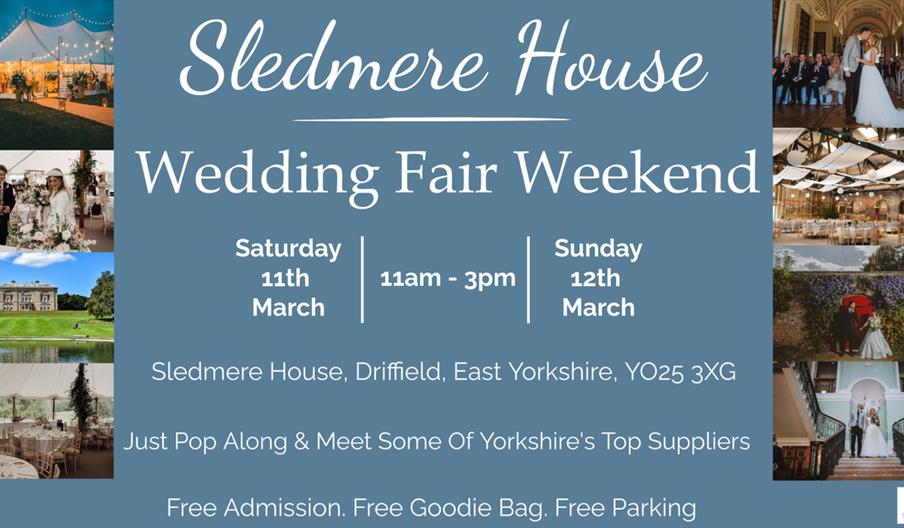 An image of the Sledmere Wedding Fair Poster