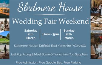An image of the Sledmere Wedding Fair Poster